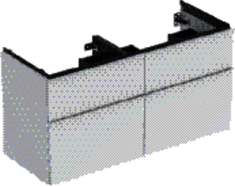 Geberit iCon Unterschrank für DWT, 4 Schubl. 118,4x61,5x47,6cm, weiß matt