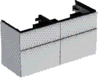 GE iCon Unterschrank für DWT, 4 Schubl. 118,4x61,5x47,6cm, weiß matt