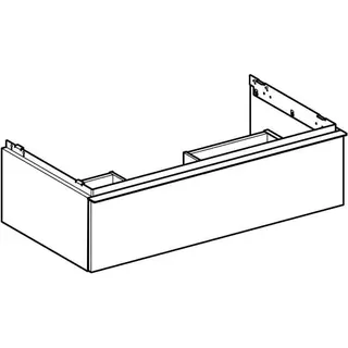 Geberit iCon Unterschrank für Waschtisch, 1 Schubl. 88,8x24,7x47,6cm, sandgrau – Bild 3