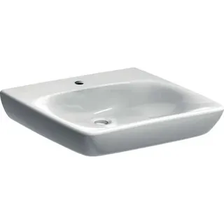 Geberit Renova Comfort Waschtisch barrierefrei 60x55cm, mit Hahnloch, ohne Überlauf, weiß – Bild 2