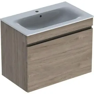 Geberit Renova Plan Set MWT m. US, 1 Schubl. 80x62,2x48cm, Nussbaum hickory hell – Bild 2