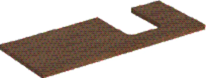Geberit ONE Waschtisch-Pl. Aus rechts für AWT Schalenform 120x3x47cm, Eiche
