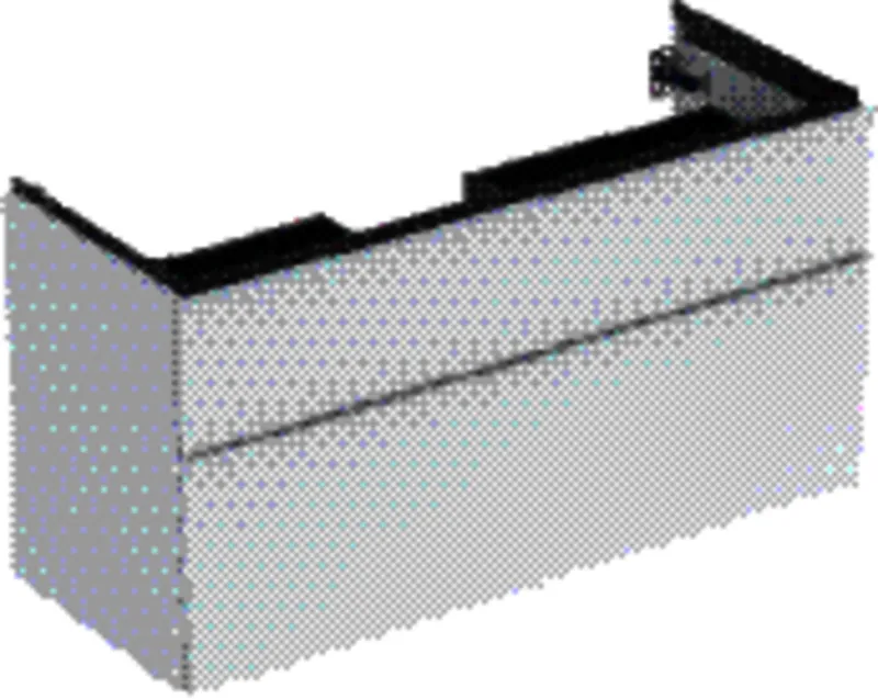 Geberit iCon Unterschrank für Waschtisch, 2 Schubl. 118,4x61,5x47,6cm, weiß matt