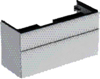 GE iCon Unterschrank für WT, 2 Schubl. 118,4x61,5x47,6cm, weiß matt