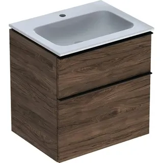 Geberit iCon Set MWT m. US, 2 Schubl. 60x63x48cm, Nussbaum/Griff lava – Bild 2