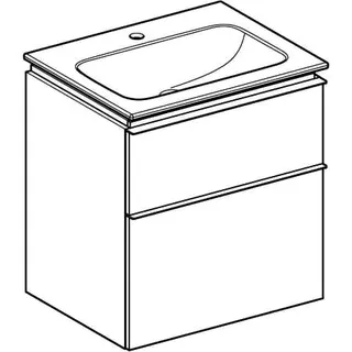 Geberit iCon Set MWT m. US, 2 Schubl. 60x63x48cm, lava/KeraTect – Bild 3