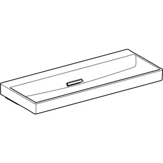 Geberit ONE Waschtisch 120x48cm, CleanDrain ohne Hahnloch, ohne Überlauf, weiß, KeraTect/weiß glzd – Bild 3