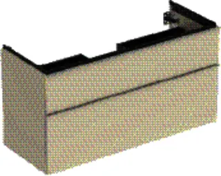 GE iCon Unterschrank für WT, 2 Schubl. 118,4x61,5x47,6cm, sandgrau
