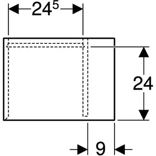 Geberit iCon Seitenelement wandhängend 37x40x27,3cm, lava – Bild 5