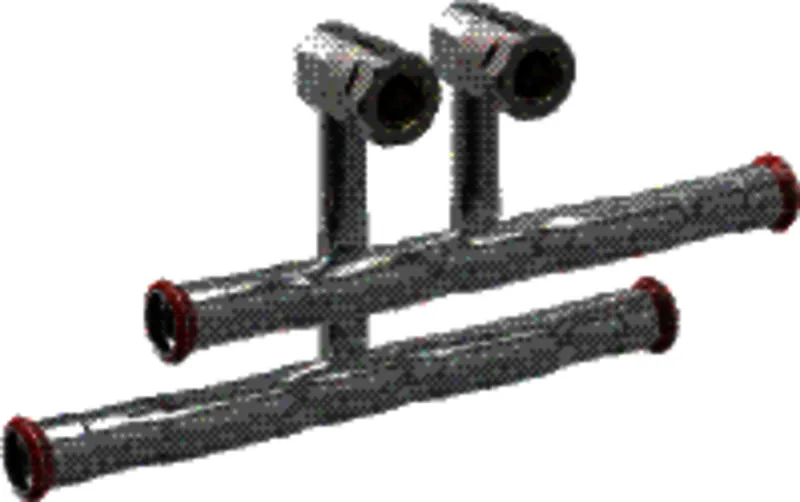 Geberit Mapress C-Stahl Set Anschluss-T-Stück f. Vorl./Rückl. Anschlussverschr. d18-15