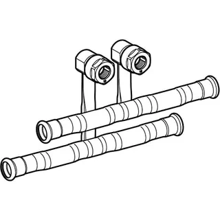 Geberit Mapress C-Stahl Set Anschluss-T-Stück f. Vorl./Rückl. Anschlussverschr. d22-15 – Bild 3