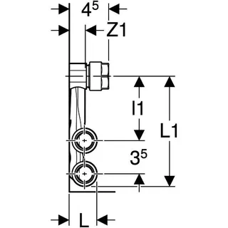 Geberit Mapress C-Stahl Set Anschluss-T-Stück f. Vorl./Rückl. Anschlussverschr. d22-15 – Bild 5