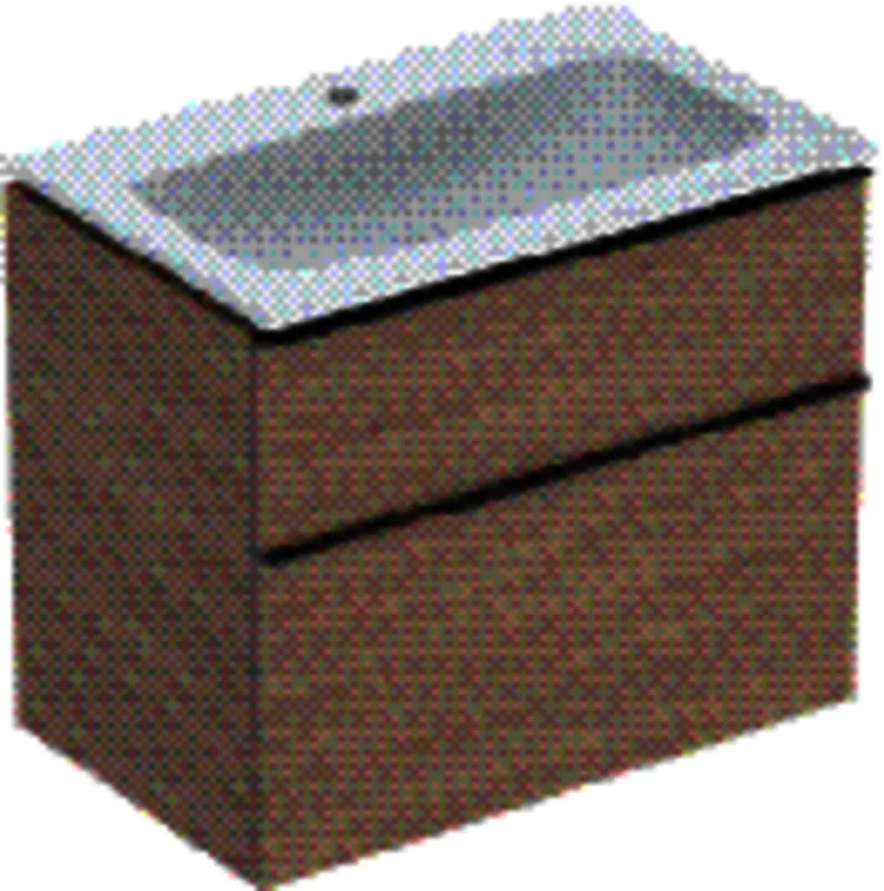 Geberit iCon Set MWT m. US, 2 Schubl. 75x63x48cm, Eiche/Griff lava