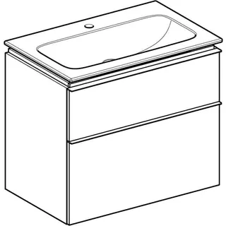 Geberit iCon Set MWT m. US, 2 Schubl. 75x63x48cm, lava/KeraTect – Bild 4