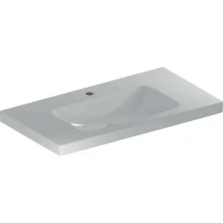 Geberit iCon Light Waschtisch 90x48cm Ablagefl., mit Hahnloch, ohne Überlauf, weiß KeraTect