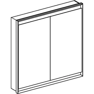 Geberit ONE Spiegelschrank mit ComfortLight 2 Türen, UP-Mont., 90x90x15cm, weiß – Bild 3