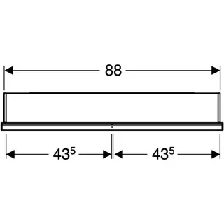 Geberit ONE Spiegelschrank mit ComfortLight 2 Türen, UP-Mont., 90x90x15cm, weiß – Bild 5