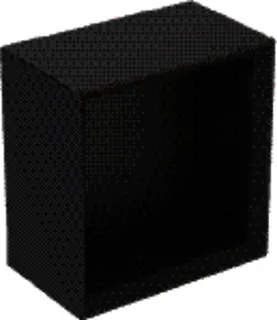 GE Wandbox quadratisch 22,5x23,3x13,2cm, lava matt