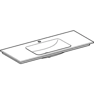 Geberit ONE Möbelwaschtisch 120x48 cm mit Hahnloch, ohne Überlauf, weiß, KeraTect – Bild 3