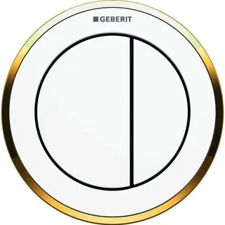 Geberit Fernbetätigung Typ 10 pneumatisch für 2-Mengen-Sp. Möbeldrücker weiß/vergoldet