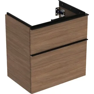Geberit iCon Unterschrank f. Waschtisch, verk. Ausld. 59,2x61,5x41,6cm, Eiche/Gr. Lava – Bild 2