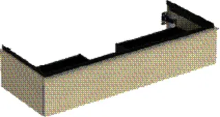GE iCon Unterschrank für WT, 1 Schubl. 118,4x24,7x47,6cm, sandgrau