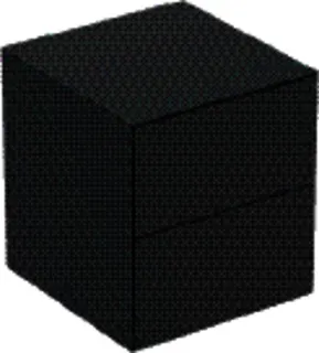 Geberit ONE Seitenschrank mit 2 Schubl. 45x49,2x47cm, lava matt – Bild 2