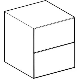 Geberit ONE Seitenschrank mit 2 Schubl. 45x49,2x47cm, Eiche – Bild 3
