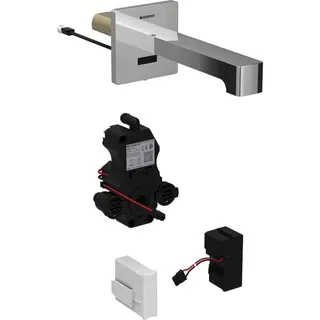 Geberit Waschtischarmatur Brenta Wandmontage mit UP-Funktion Netz L 22cm mit Mischer – Bild 2
