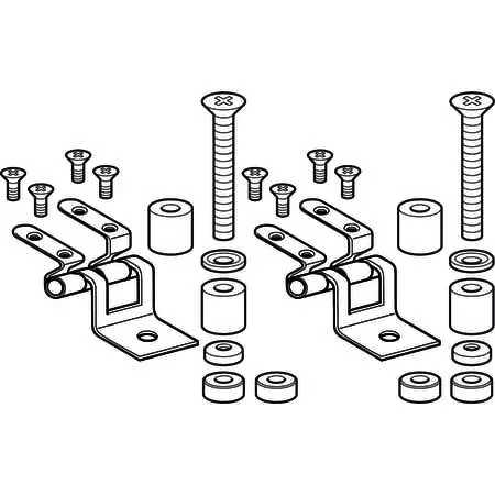 Geberit Set Scharniere für WC-Sitz Courreges