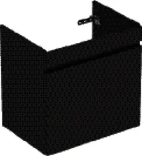 GE Renova Plan US f. WT, mit 1 Schublade u. Innenschubl., 63,4x60,6x44,6cm, lava