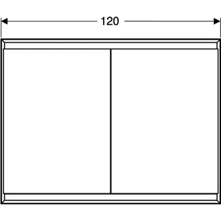 Geberit ONE Spiegelschrank mit ComfortLight 2 Türen, UP-Mont., 120x90x15cm, weiß – Bild 5