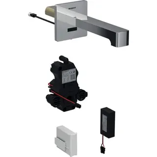 Geberit Waschtischarmatur Brenta Wandmontage mit UP-Funktion Batt. L 22cm mit Mischer – Bild 2