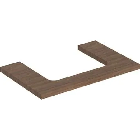 Geberit ONE Waschtisch-Platte, Ausschnitt mi. für AWT 75x3x47cm, Eiche