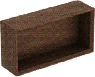 GE Wandbox rechteckig 45x23,3x13,2cm, Eiche