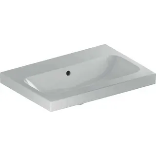 Geberit iCon Light Waschtisch 60x42cm, verk. Ausld. ohne Hahnloch, mit Ül., weiß, KeraTect – Bild 2