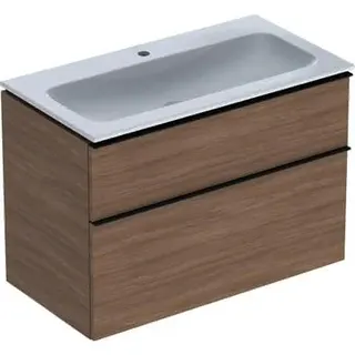 Geberit iCon Set MWT m. US, 2 Schubl. 90x63x48cm, Eiche/Griff lava – Bild 2