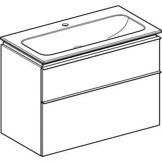 Geberit iCon Set MWT m. US, 2 Schubl. 90x63x48cm, lava – Bild 3