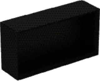 GE Wandbox rechteckig 45x23,3x13,2cm, lava matt