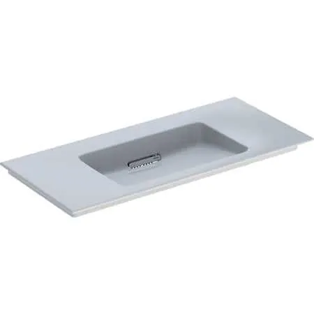 Geberit ONE MWT 105x48cm, CleanDrain ohne Hahnloch, ohne Überlauf, weiß, KeraTect/weiß glzd