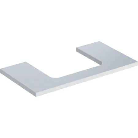 Geberit ONE Waschtisch-Platte, Ausschnitt mi. für AWT 90x3x47cm, weiß hgl.