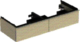 GE iCon Unterschrank für DWT, 2 Schubl. 118,4x24,7x47,6cm, sandgrau