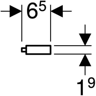 Geberit Handtuchhalter für Badmöbel 42,4x1,9x4,9cm, sand-grau matt – Bild 5