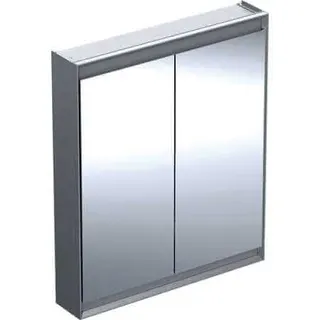 Geberit ONE Spiegelschrank mit ComfortLight 2 Türen, AP-Mont., 75x90x15cm, alu.