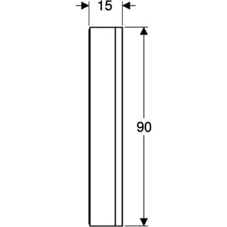 Geberit ONE Spiegelschrank mit ComfortLight 2 Türen, AP-Mont., 75x90x15cm, alu. – Bild 4
