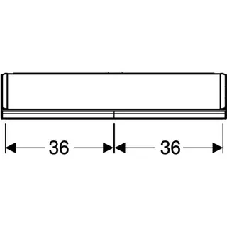 Geberit ONE Spiegelschrank mit ComfortLight 2 Türen, AP-Mont., 75x90x15cm, alu. – Bild 5