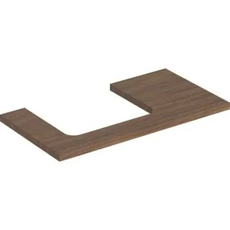 Geberit ONE Waschtisch-Platte, Ausschnitt links, für AWT 90x3x47cm, Eiche