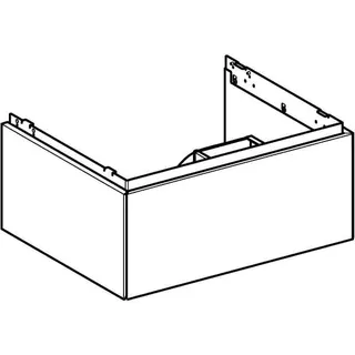 Geberit ONE Unterschrank für WT/-Platte 1 Schubl., 59,2x26,6x47cm, greige matt – Bild 3