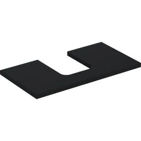 Geberit ONE Waschtisch-Pl. Aus mi. f. AWT Schalenform 75x3x47cm, lava matt