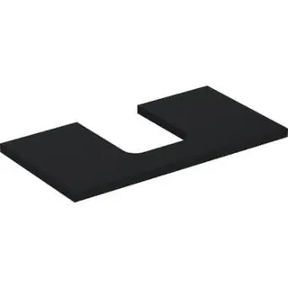 Geberit ONE Waschtisch-Pl. Aus mi. f. AWT Schalenform 75x3x47cm, lava matt